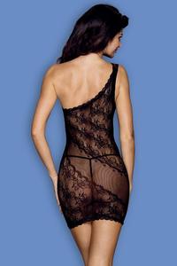 Bodystocking & Catsuit One shoulder jacquard mini dress with thong.Sunspice H1065